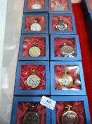 Ten Collectible Reproduction Pocket Watches