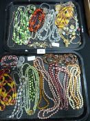 Two Trays of Assorted Costume Jewellery