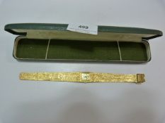 Ladies Yellow Metal Wrist Watch