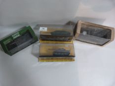 Four Scale Model Military Vehicles