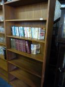 Open Fronted Teak set of Bookshelves