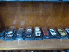 Nine 1/43 Scale Die-Cast Vehicles