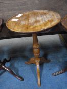 Mahogany Occasional Table with Pie Crust Edge