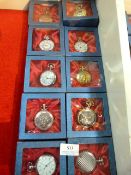 Ten Collectible Reproduction Pocket Watches