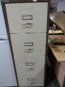 Bisley Four Drawer Filling Cabinet (coffee and cream)