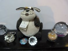 Dora Doorstop, Paper Weights and Ornaments, Etc