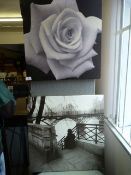 Two Printed Unframed Canvases