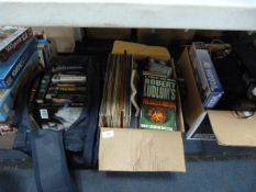Mixed Lot of Bric-a-Brac Which Includes; Jigsaw Puzzles, Hardback Books, LPs, Cameras, Etc