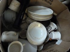 Box Containing Dinnerware, Etc