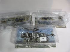Three Scale Model Military Helicopters