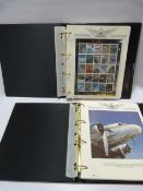 Two Albums Containing Aviation Heritage Stamp Collections