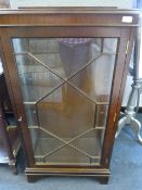 Reproduction Mahogany China Display Cabinet