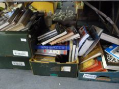 Four Boxes of Assorted Hardback Reference and Other Book