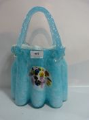 Decorative Glass Vase in the Form of a Handbag
