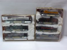 Seven N-Gauge Collectible Locos (Decorative Only)