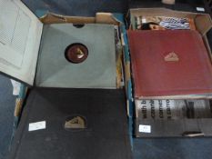 Collection of Early LPs and 78s in Two Boxes