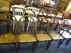 Set of Five Spindle Back Kitchen Chairs