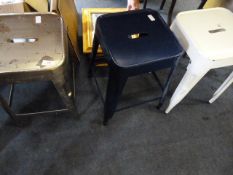 Three Stackable Metal Stools