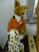 Soft Toy Fox Jockey and a Doorstop