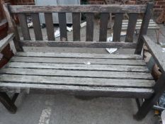Teak Two Seat Garden Bench