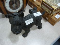 Cast Iron Door Stop in the Form of a Scotty Dog Cocking it's Leg