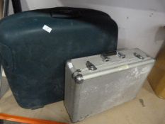 Aluminium Flight Case and a Samsonite Suit Case