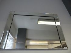 Unframed Bevel Glass Mirror