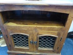 Teak and Wrought Iron Sideboard