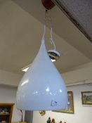 *Metal Tear Drop Shaped Chandelier