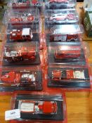 Eleven Scale Model Fire Appliances
