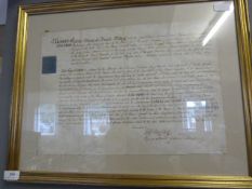 Framed Early Document