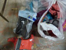 Bag Containing a Large Quantity of Flippers, Wellington Boot, Etc