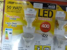 *FEIT GU10 LIGHT BULBS 2PK