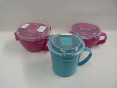 *SISTEMA FOOD MUGS 3 PACK