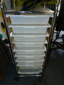 *10 DRAWER ROLLING CART