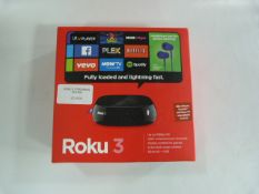 *ROKU 3 STREAMING PLAYER