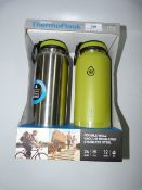 *S/STEEL THERMO FLASK 2PK