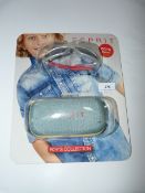 *BOY'S ESPRIT SUNGLASSES (SILVER AND RED)