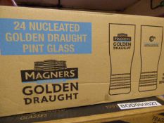 1x24 Branded Pint Glasses Magners