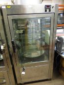 Rollercool Stainless Steel and Plain Glass Gateaux Display Unit