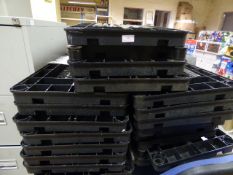 Five Bays of Black Adjustable Shelving