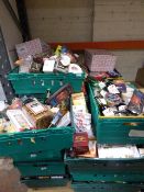 *Pallet Containing Assorted Hampers Which Include Various Confectionery, Merry Down Cider, Snacks,