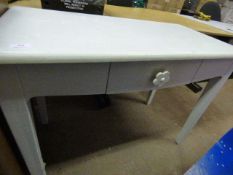 White Hall Table with Drawer
