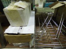 Two Boxes of Till Rolls and Drying Racks, Etc