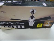 *Ceiling Fan in Chrome and High Gloss Black Finish