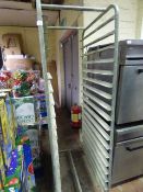 Bakers Galvanized Mobile Tray Rack