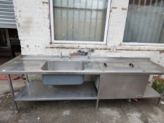 Stainless Steel Commercial Sink Unit With Stott Benham Sterilisation Sink