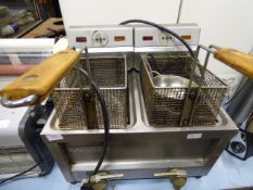 Monarch Double Basket, Two Compartment Fryer