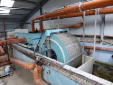 Two Drum Filters 2.2m Diameter (Purpose Built) Including 7m Deep Well Complete with Two U-Tubes