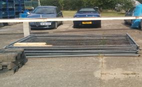 Ten Sections of Harris Fencing, Nine Blocks and Clips